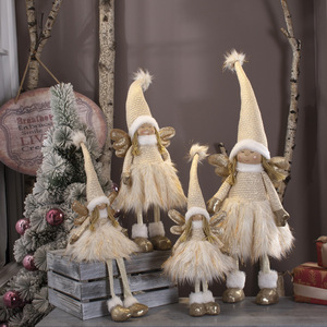 New Christmas Plush <b>Ornaments</b> <b>Angel</b> Doll Pendants Figurine for Christmas Party Window Decoration - Product Image 2