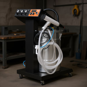 Sistema de Recubrimiento Electrostático en Polvo Vevor, Tolva de 50L, Pistola de Pulverización de 40W 100KV, Maquinaria de Recubrimiento de Metales para Uso Automotriz - Product Image 2