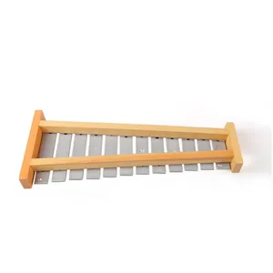 Strumento Musicale a Percussione YH, Metalofono in Alluminio e Legno a 12 Note, Modello X016-3 40x10.5cm, Certificato CE per Bambini - Product Image 4
