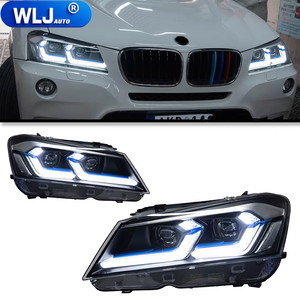 Faro Delantero <span class=keywords><strong>para</strong></span> BMW X3 F25 2010-2013, Conjunto <span class=keywords><strong>de</strong></span> Faro LED, Lente <span class=keywords><strong>de</strong></span> Encaje Directo, Sin Modificación <span class=keywords><strong>de</strong></span> Parachoques, Actualización <span class=keywords><strong>de</strong></span> Faro - Product Image 1