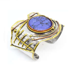 2024 venta de ropa de invierno de oficina, joyería de latón macizo pulido de latón cuadrado, brazalete abierto ancho rosa brillante, pulsera, joyería - Product Image 4