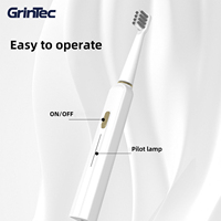 Brosse à dents électrique sonique intelligente pour adultes avec 5 modes de nettoyage Minuterie 2 minutes Brosse à dents étanche rechargeable