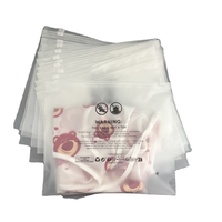 Sac à fermeture éclair en CPE dépoli pour l'emballage de vêtements, chaussures, chaussettes - PVC PE translucide dépoli pour maillots de bain et bikinis pour bébés - MOQ 100 pièces