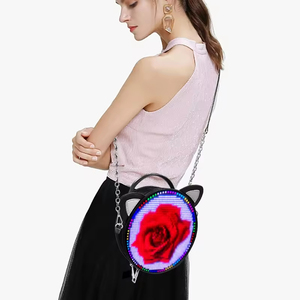 กระเป๋าเป้สะพายหลัง LED ทรงกลมแบบสายสะพายโชว์กระเป๋าน่ารักสีฉูดฉาดสว่างสดใสมีไฟเรืองแสง - Product Image 4