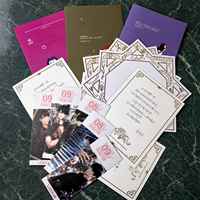 Cartes postales personnalisées en papier d'art, impression numérique d'anime et d'illustrations, cartes de vœux personnalisées avec logo pour collection de cadeaux
