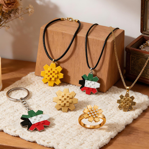 Joyería de Flores Al-Arfaj Personalizada al por Mayor, Collar, Pulsera y Anillo con Diseño de Rhanterium Epapposum, Regalos, Producción Diaria de 100k - Product Image 4