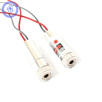 Modul Dioda Laser Garis Merah 650Nm, Dapat Disesuaikan 5V 100Mw 650Nm