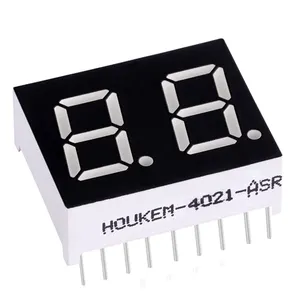 kem-4021-ASR 10 long pins 0.4 inch 2 digit 7-segment led displays 0.4"