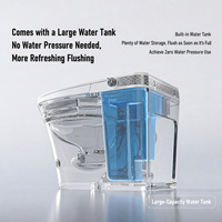 WC intelligent à poser au sol avec bidet autonettoyant, siphon automatique, cuvette de toilette intelligente, bidet automatique en forme de V, toilette intelligente