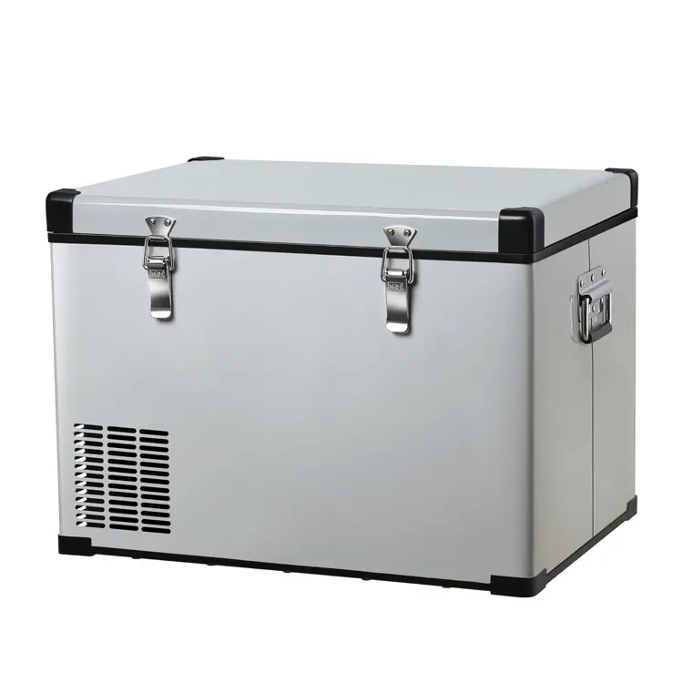 Kulkas Kecil 50W 55L, Kulkas Kecil 12V Mini Portabel untuk Mobil/Kantor/Bar/Perjalanan/Berkemah/Rumah Tangga/Luar Ruangan