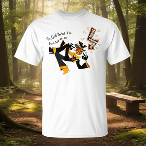 Camiseta de madera básica con estampado de meditación en caso de que lo logre - Product Image 3