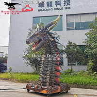 Thème parc Animatronic Dragons occidentaux, modèle de Dragons occidentaux robotisés artificiels