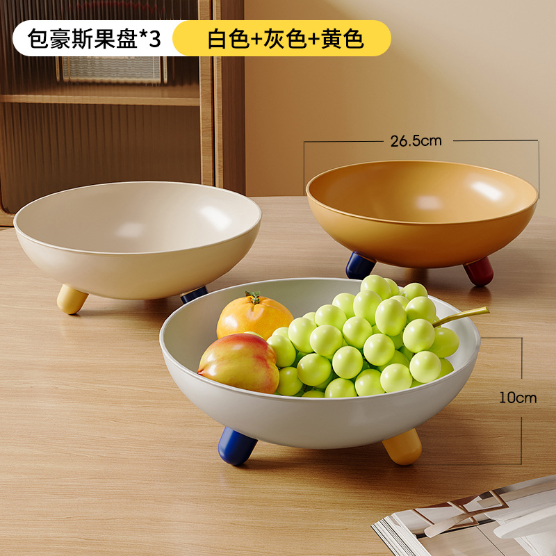 Plateau de fruits minimaliste stimulant la dopamine [blanc, gris, jaune]