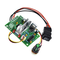 Pengontrol Kecepatan Motor DC CCM2 10V 12V 24V 30V Maju dan Mundur 120W Modul Papan Pengontrol PWM DC