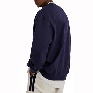 Sudadera de Cuello Redondo para Hombre, Estilo Casual Americano, Color Sólido, Gruesa, para Otoño e Invierno - Product Image 5