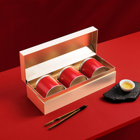 Logo personnalisé petites boîtes de papier à glissière de tiroir cadeau emballage de thé en conserve xihu longjing petite boîte boîte cadeau vide emballage personnalisé