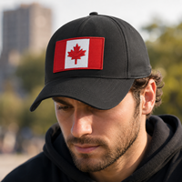 Écusson brodé du drapeau du Canada, feuille d'érable canadienne, à repasser ou à coudre, emblème national, écussons brodés, étiquette