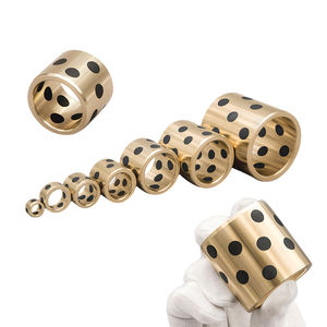 30ชิ้น JDB ชุดทองแดงกราไฟท์เชิงเส้นบูชขนาด28มม. เส้นผ่าศูนย์กลางด้านในหล่อลื่นตัวเองแบบหน้าแปลน - Product Image 1