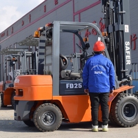 Forklift Diesel 2t 3t 3.5t 4t 5 Ton Mesin Jepang Harga Pabrik Lebih Murah, Bersertifikasi CE ISO, Forklift Diesel Off Road untuk Pertanian