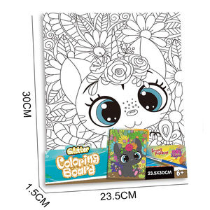 MILI caliente Diy pintado niños juguetes educativos Diy para colorear creativo Graffiti oso juguetes tablero de dibujo para niños pizarra Juguetes - Product Image 2