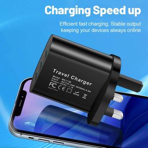 อะแดปเตอร์ชาร์จเร็ว 20W 3USB QC3.0 สำหรับแล็ปท็อปและกล้อง  ปลั๊กแบบยุโรป/อเมริกา/อังกฤษ - Product Image 4