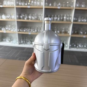 Botella de Licor de Vidrio Cónica de 700ml/750ml con Grabado Dorado para Tequila, Agua, <span class=keywords><strong>Vodka</strong></span>, Whisky, Ron - Product Image 5