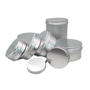 Cajas de aluminio para cremas cosméticas, ungüentos, cera para el cabello, almacenamiento de té, de 5g a 1000g, envases redondos reciclables - Product Image 3
