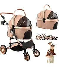 Transportín de Viaje para Perros y Gatos, Carrito de Aluminio Ligero para Mascotas, Carrito Portátil para Viajes - Product Image 4