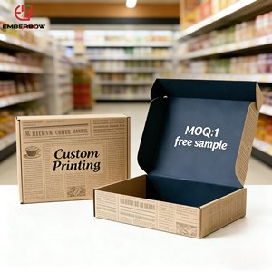 EBB Eco-Friendly Reusable Corrugated Cardboard Cosmetics Shipping Mailer Box Premium Custom Kraft Paper Luxury Printed Logo - Product Image 1