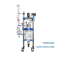 1-5L Hervidor de reacción de pirólisis al vacío automático de grado industrial Vidrio revestido 80-1200Â °C para Investigación Avanzada