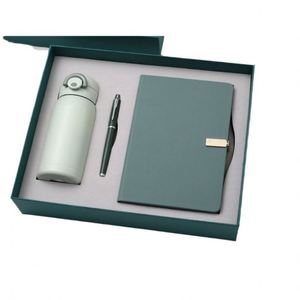 Custom Green Leather Note Book Corporate Gift Set <b>Refill</b> Notepad Wholesale Promotional Business Gift Items Notebook With <b>Pen</b> - Product Image 4