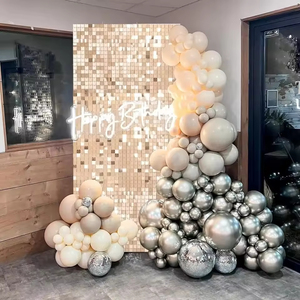 Pannello di Sfondo con Paillettes Quadrate all'Ingrosso, Decorazione Murale Scintillante <span class=keywords><strong>per</strong></span> Matrimoni, Compleanni, Feste di <span class=keywords><strong>Laurea</strong></span> e Photo Booth - Product Image 3