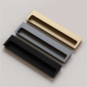Gagang Furnitur Minimalis Modern Tersembunyi dari Aluminium Alloy untuk Lemari, Laci, dan Pakaian - Product Image 2