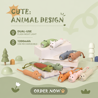 Mini Veilleuse Personnalisable en Forme de Capybara, Lampe Torche LED Mignonne pour Enfants, Cadeau USB