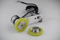 Kit d'encodeur rotatif avec roue de mesure en polyuréthane et support à ressort |   Compteur de longueur haute précision pour convoyeurs industriels IP65