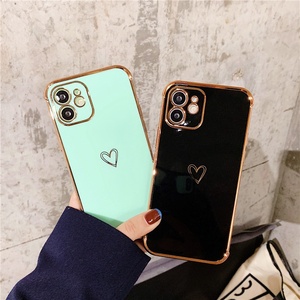Cassa del telefono del cuore di amore per <span class=keywords><strong>iPhone</strong></span> 7 8 11 12 <span class=keywords><strong>13</strong></span> 14 cuore custodia morbida antiurto per <span class=keywords><strong>iPhone</strong></span> 15 16 Case verde <span class=keywords><strong>con</strong></span> cuore - Product Image 3