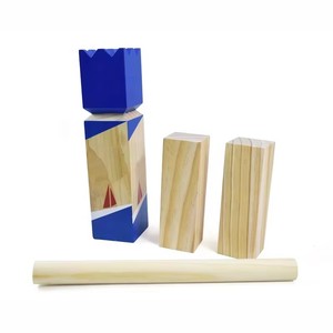 Jeu de blocs <span class=keywords><strong>Viking</strong></span> Chess pour Kubb, jeu de blocs imprimés pour pelouse extérieure, pour vos jouets et structures d'extérieur - Product Image 2