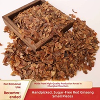 1000g Vente en gros de fragments de ginseng rouge de la montagne de Changbai sans sucre, authentiques petites tranches