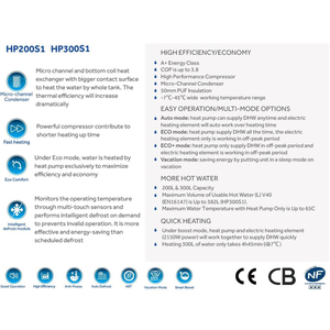 Haier New Energy Smart 300 litres chauffe-eau domestique Air Eau Thermann Split System Chauffage électrique à haute efficacité - Product Image 3