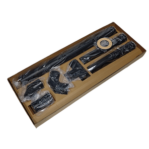 Kit de tuyau de <span class=keywords><strong>cheminée</strong></span> pour poêle à granulés à revêtement haute température noir, <span class=keywords><strong>installation</strong></span> facile, tuyau de ventilation flexible de 80 mm - Product Image 2