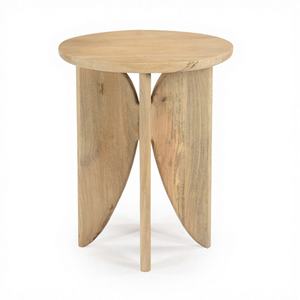 Table d'appoint moderne en bois massif, table de chevet, pieds sculptés élégants, meubles de luxe sur mesure pour chambre à coucher, salon, hôtel, villa - Product Image 1