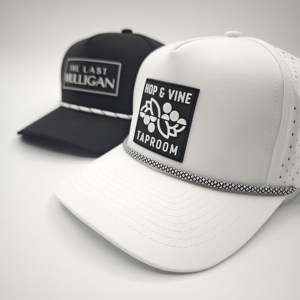 5 Panel Solid Waterproof Golf Cap Custom Silicone Logo Low MOQ OEM Laser Perforated Lightweight Athletic Headwear Item - Product Image 4