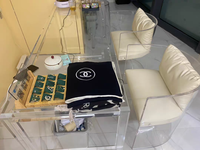Vente directe d'usine Bureau en acrylique Bureau de véranda Bureau d'ordinateur Commode en plexiglas Table moderne simple