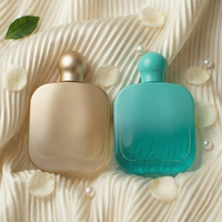 Flacons de parfum vides personnalisables haut de gamme de 100 ml, design plat et transparent unique, par le fabricant Anding