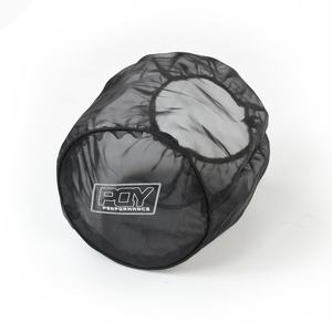 ユニバーサルエアフィルター保護カバー防水耐油性防塵円筒形高流量エアインテークフィルター用ブラックPQY-AIB01 - Product Image 1