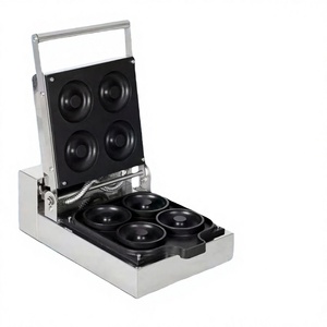 Nouvelle Machine à Donuts Électrique Facile à Utiliser, 6 Trous, Chauffage Double Face, Antiadhésive, Légère, en Acier Inoxydable, Mini Pâtisserie Maison, Café - Product Image 4