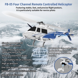 Điều khiển từ xa máy bay trực thăng đồ chơi 6 kênh đơn cánh quạt mô phỏng máy bay mô hình <span class=keywords><strong>RC</strong></span> máy bay trực thăng - Product Image 3