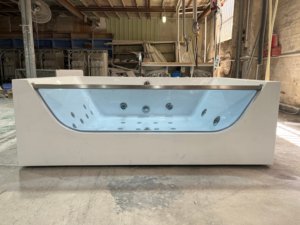 อ่างจากุซซี่หรูหรา HG สำหรับ 2 คน อ่างน้ำวนแบบตั้งพื้น อ่างอาบน้ำนวดในร่ม อ่างน้ำร้อนสำหรับโรงแรม อ่างสปาขนาดใหญ่ - Product Image 6