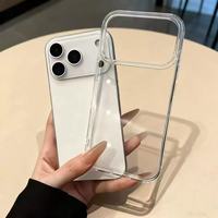 Coque de téléphone portable transparente d'usine pour iPhone 17 Pro Max, anti-rayures, OEM ODM, en TPU et PC, pour iPhone 16 15 14 13