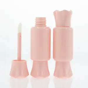 lipgloss cotton Suppliers-cosmetic cute lip gloss tubes container clear empty candy shape lipgloss container bottle with brush